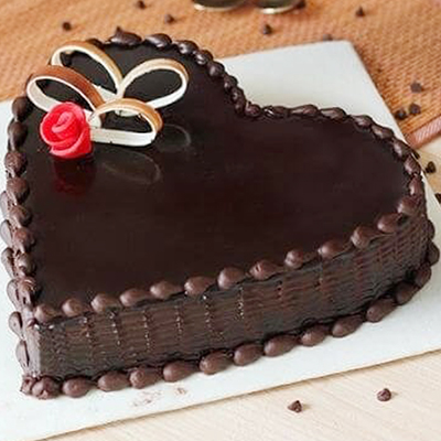 "Heart shape chocolate cake - 1kg - Click here to View more details about this Product